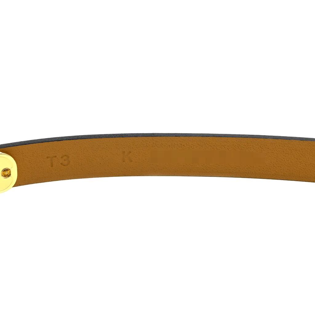 HERMES H500349 Pop ash Pop H Double Tourbracelet Vaux Swift/metal Array
