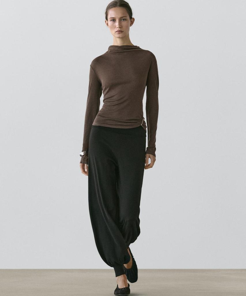 Masimodutti Funnel Neck T-Shirt