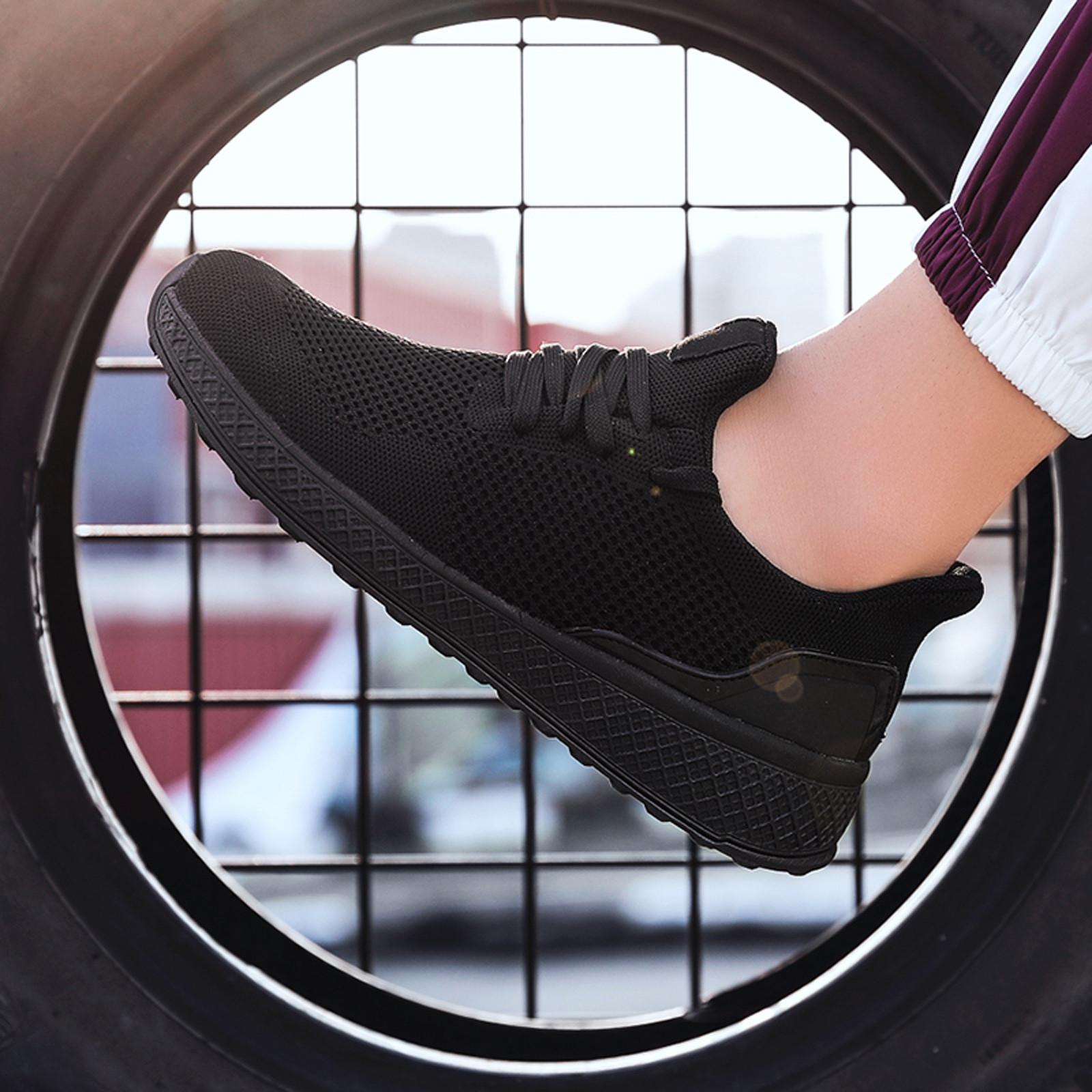 

Мужская теннисная прогулочная спортивная модная спортивная нескользящая обувь для бега 41 чёрный