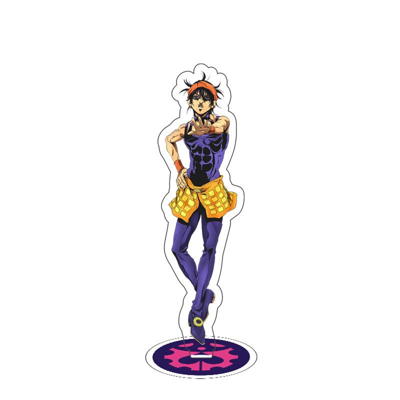 Spiel Anime Bizarre Adventure Golden Wind Modell Acryl Figur Stand Bemalt Schreibtisch Dekor Ornament Geschenk 15 cm