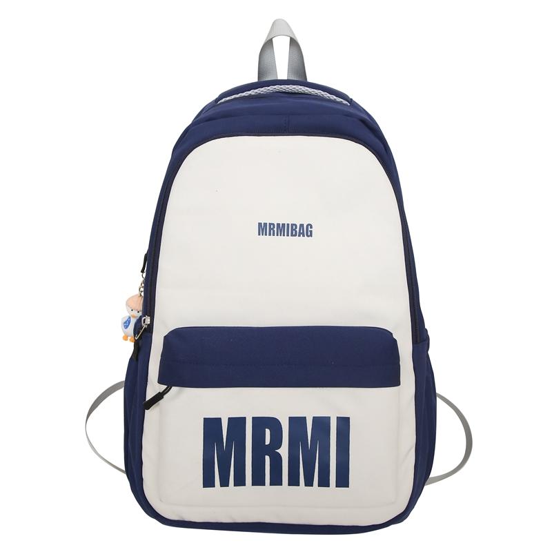 

Жіночий шкільний рюкзак великої місткості для молодших школярів. Чоловічий рюкзак із літерами синій