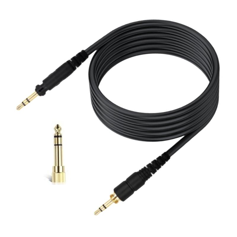 

Quality Replacement 3.5mm Male to 6.35mm Male Cable for EAH DJ1200 Headphones Cord with Gold Plate Plugs 6.35mm Adapter 1