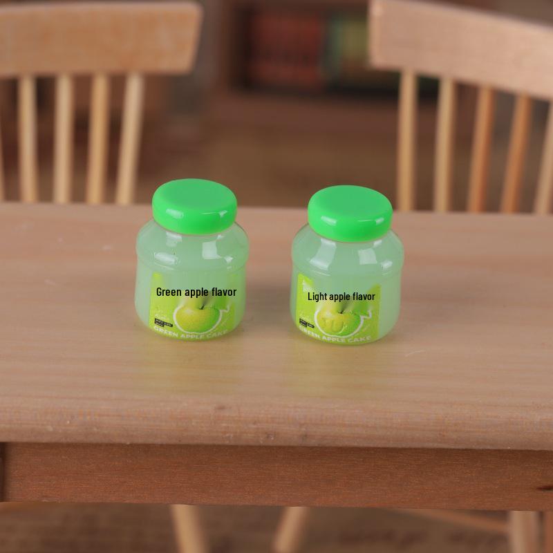 Mini 3D Jam Can DIY Kitchen Scene Keychain Pendant Resin Ornament