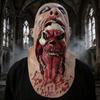 Halloween Costume Accessory Horror Skull Latex Mask Tongue Sticking-Out Full Head Cosplay Mask Masquerade for Party Props