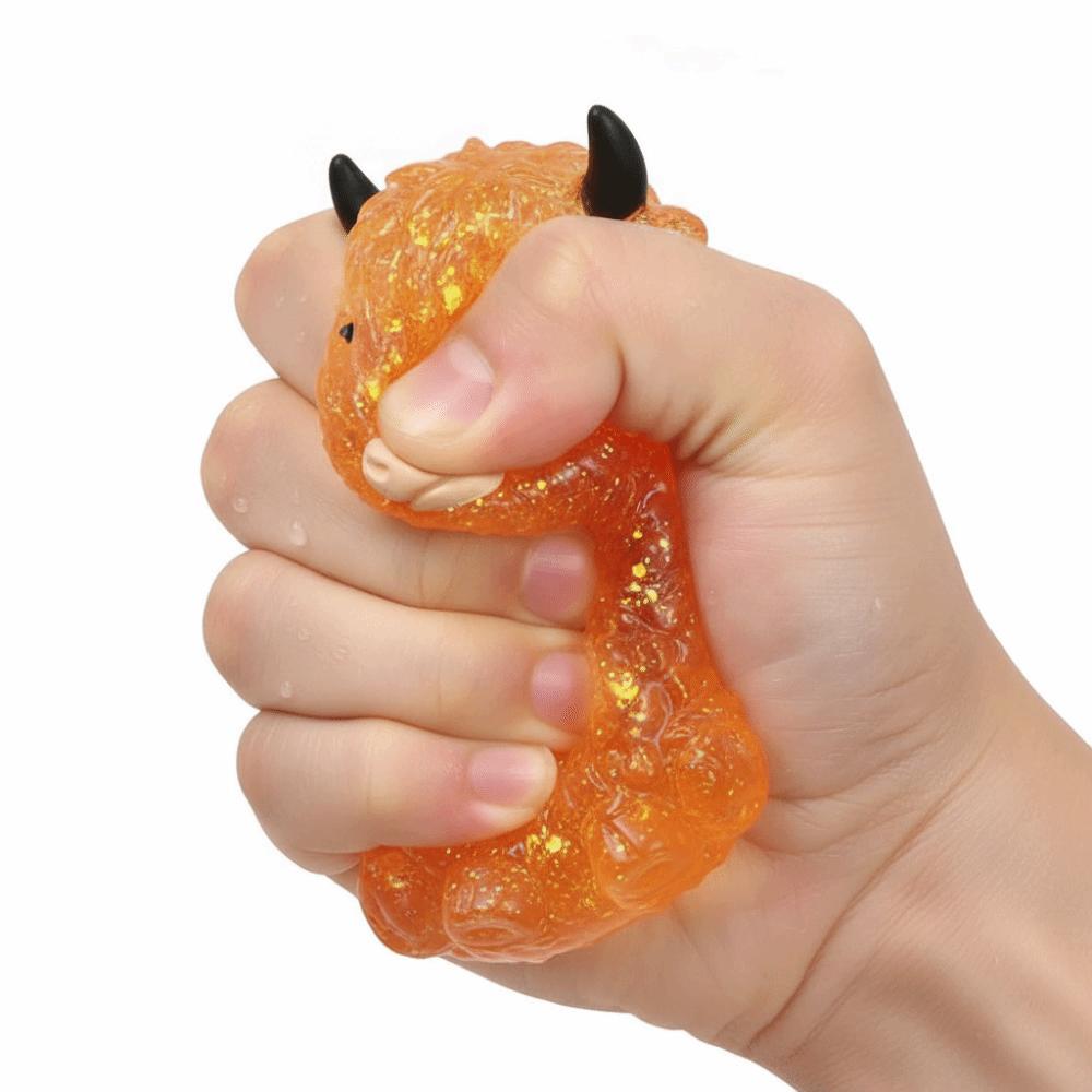 Bunte Cartoon-Kuh Quetschspielzeug Weicher Goldfisch Fidget Spielzeug Goldfisch Squishy Spielzeug Angstlinderung