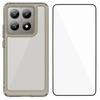 For Xiaomi 14T Phone Case WANLONFENG XC Series TPU Acrylic Cover with Tempered Glass (Big Lens Hole)