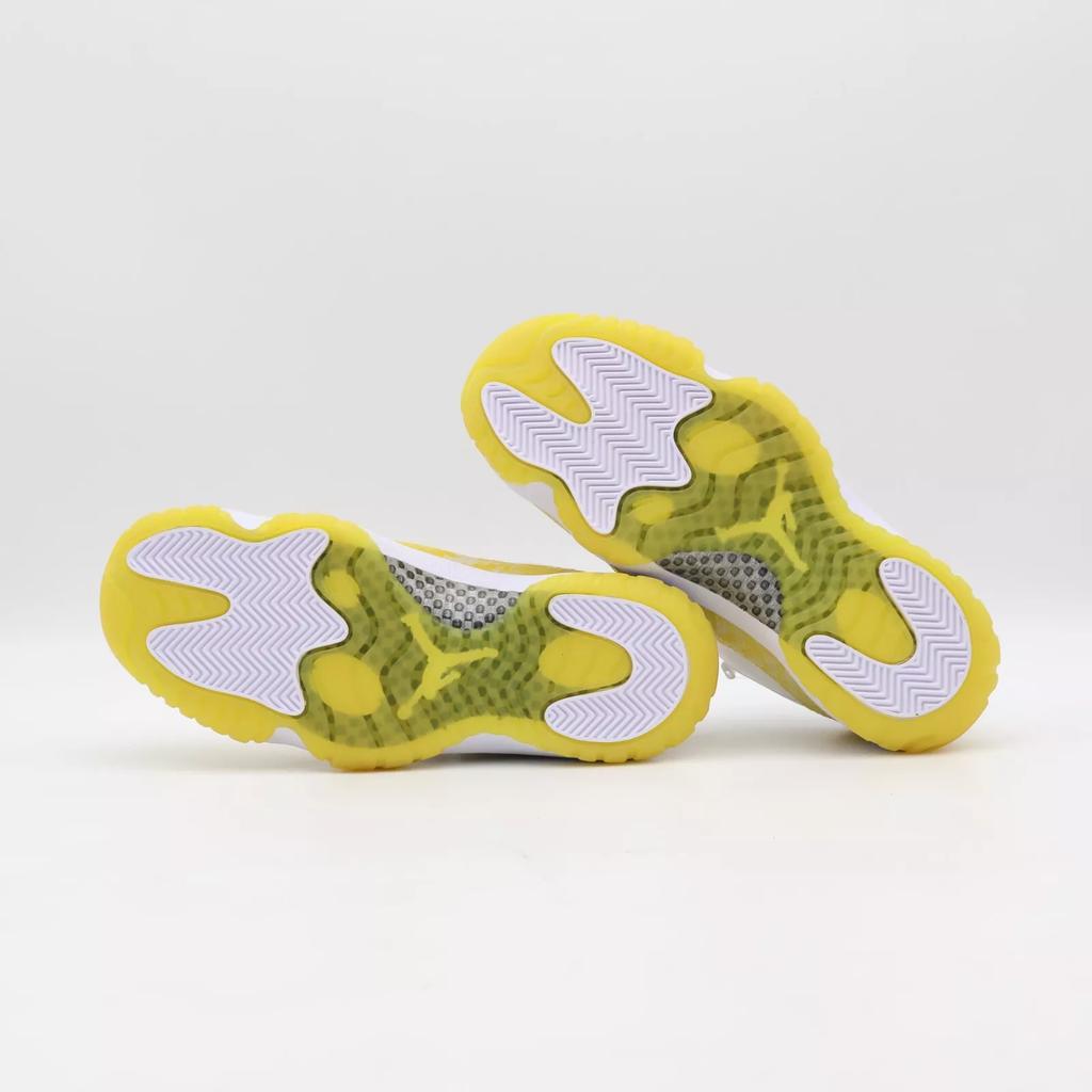 AH7860-107 Nike Air Jordan 11 Retro Low Yellow Snake Skin Gold (Women's)