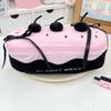 Cherry Cake Plush Pencil Pouch Large Capacity Stationery Case Cute Pen Holder for School Supplies Makeup Brushes