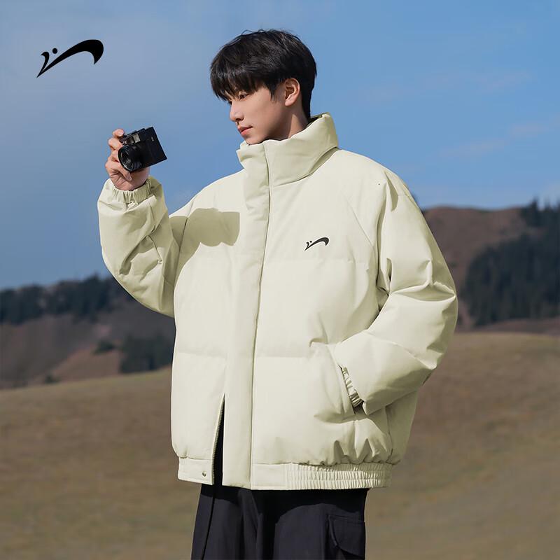 Guirenniao Men's Stand-Collar Thickened Padded Winter Jacket