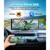 11.26 inch ADAS Car DVR 4K Dash cam Wireless Carplay Android Auto Bluetooth Dashboard Video Recorder Siri Voice Control FM AUX
