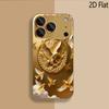 Eagle emblem Patterned tempered glass design for iPhone16 17 Pro Max 15 14 13 12 11 ProMax Phone Case Camera Cover Shockproof H