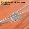 Mini Whisk Egg Beater Stainless Steel Wire Whisk for Whisking Mixing Beating Spring Handle Small Whisk