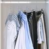 1/5Pcs Stainless Steel Clothes Hanger Organizer Space-Saving Foldable Wardrobe Rack For Efficient Clothing Storage