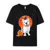 Pitbull Halloween Costume Pumpkin T Shirts Print Tee Shirts Men Casual Plus Size Oversize Printed Tshirt