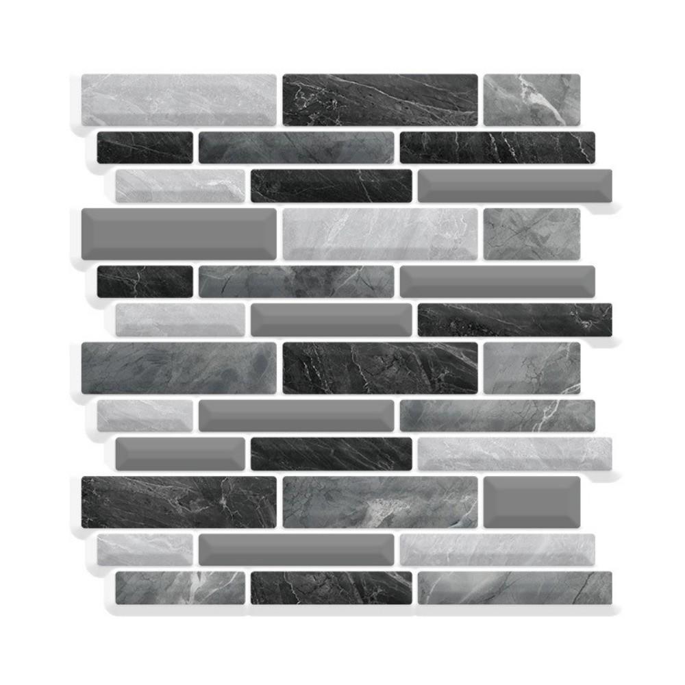 Self-adhesive 3D Wall Tile Fish Scale PVC Wall Sticker Waterproof Mold Resistant Kitchen Backsplash For Kitchen Bathroom