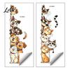 Creative Home Decoration Gifts Cute Cartoon Cats/Dogs Wall Stickers, Waterproof PVC Decals, Peel And Decorative Glass Door Decals Stick Murals