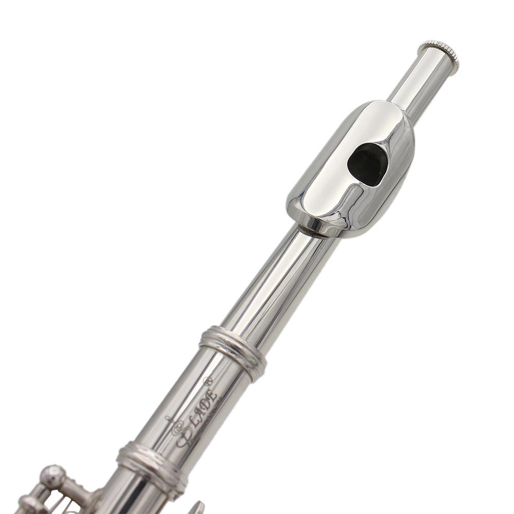 SLADE Silver Piccolo, C Key, 16 Holes, White Brass Body with E Key – Beginner Grade Exam Instrument.