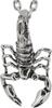 [Shinjuku Gin No Kura] Real Scorpion Sterling Silver 925 Pendant Top (No Chain) Men's Scorpion Rock