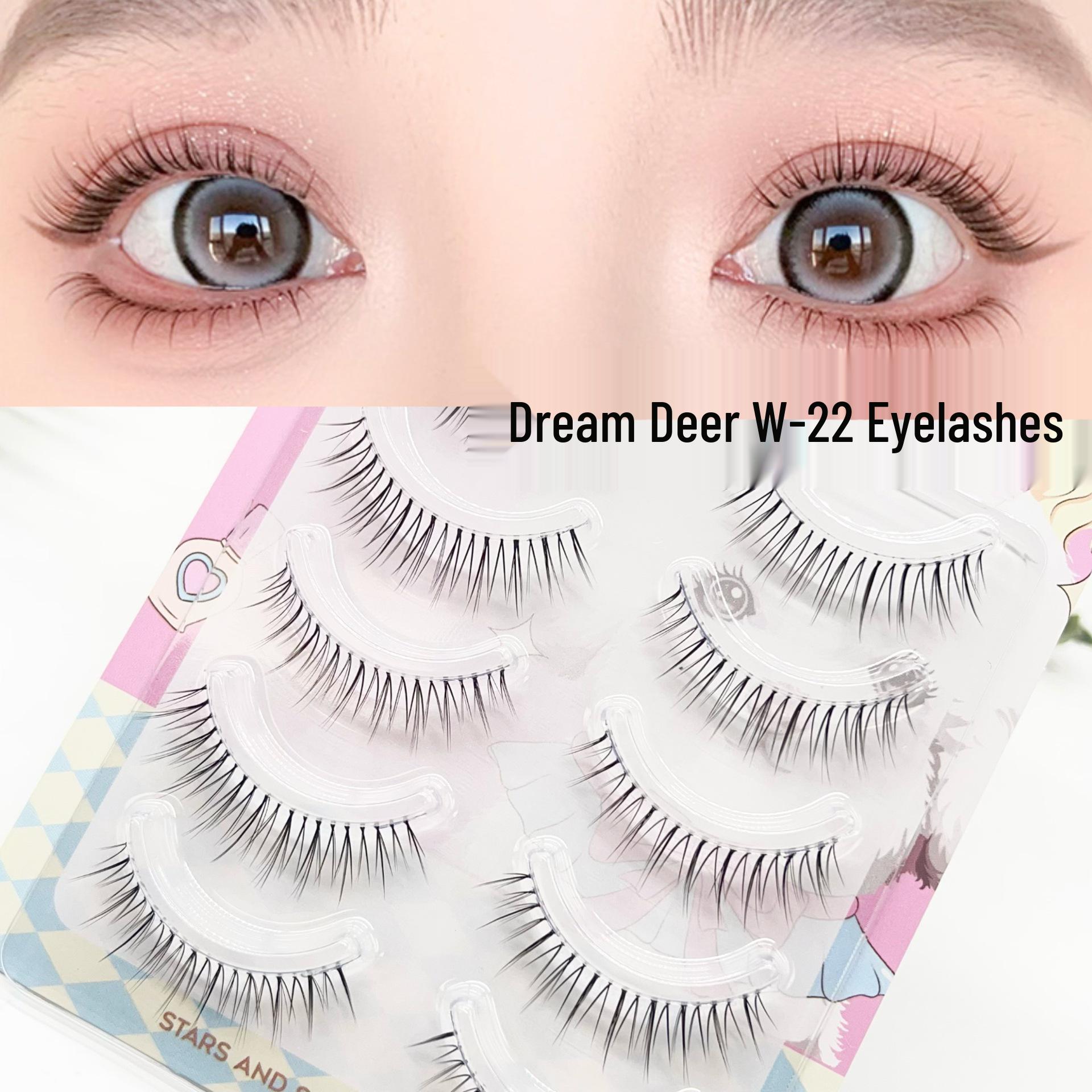 Menglu W-22 Natural Thick Full-Strip Upper & Lower Eyelashes