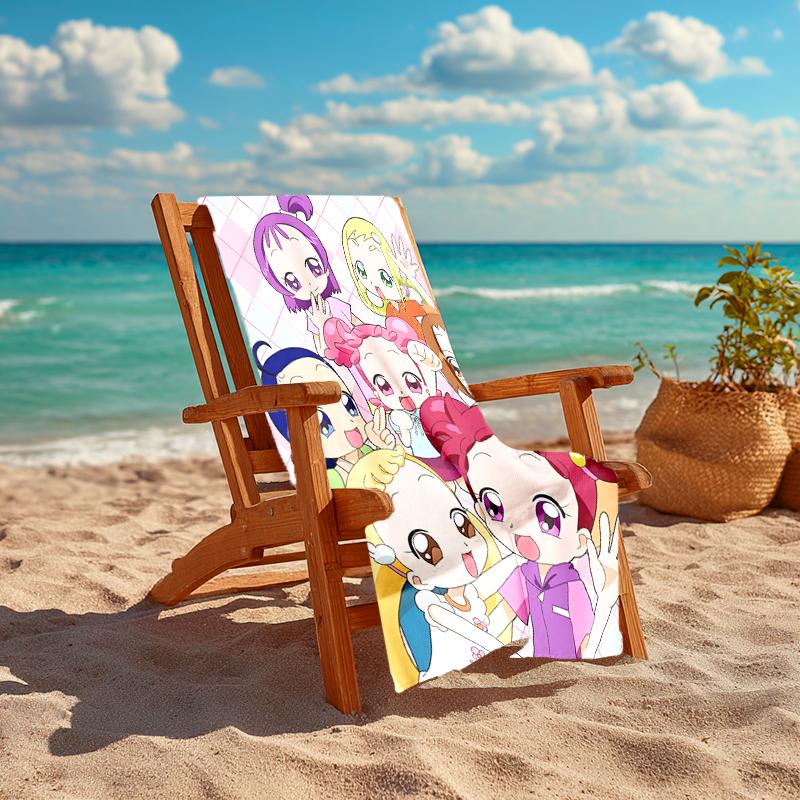 1pc DoReMi2 Beach Towel, Comfortable and Thick, and Swimming/Bath/Picnic/Camping Towel, Suitable for Seaside Beaches