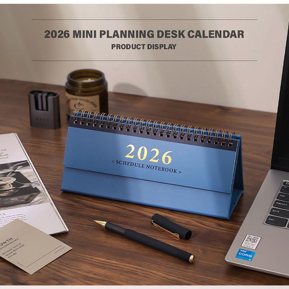 2026 Desktop Calendar 2026 Desktop Calendar Spiral Binding Checklist Planner School Stationery