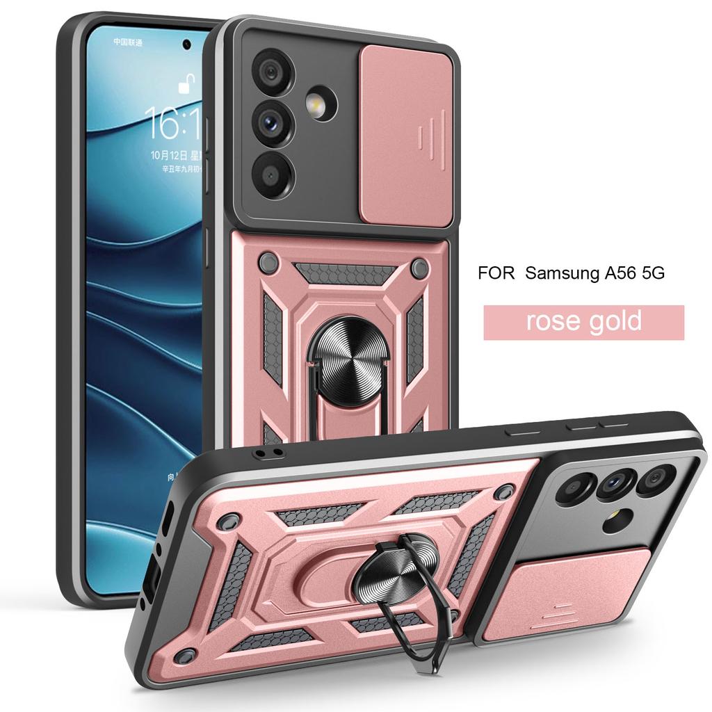 For Samsung A56 5G Shockproof Armor Case For Samsung GalaxyA26 A36 5G Car Holder Phone Cover Camera Lens Protection Fundas