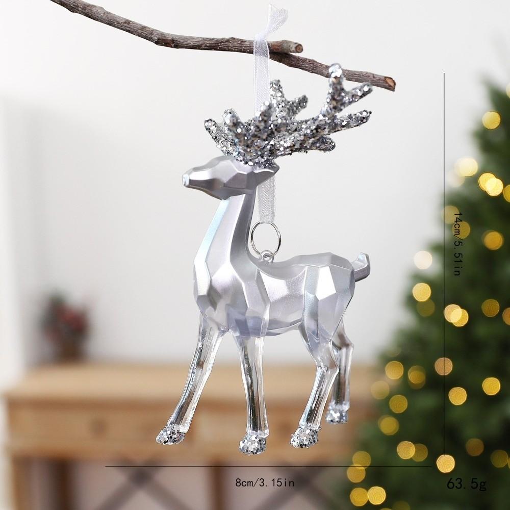 Snowflake Christmas Crystal Pendants Acrylic Hanging Ornaments Christmas Tree Ornaments  Christmas