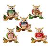 Elegant Owl Design Zinc Alloy Jewelry Case With Secure Compartments For Jewelry Display And Home Decors