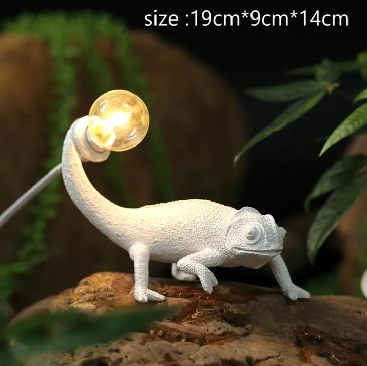 Lampă de perete cu LED-uri, model rășină șopârlă, lumină de noapte, living, dormitor, modernă, cu animale, cameleon, pentru decor acasă