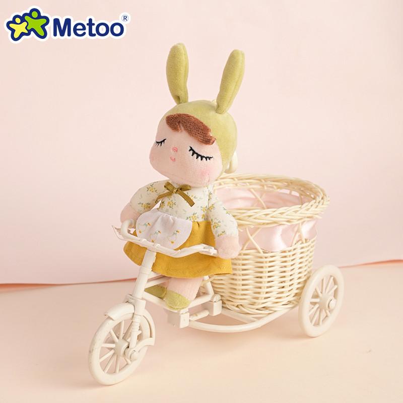 Non-Toxic Metoo New Mini Angela Rural Style Plush Doll Keychain Pendant Cartoon Pastoral Stuffed Toy Bag Charm Accessories For Baby Gift