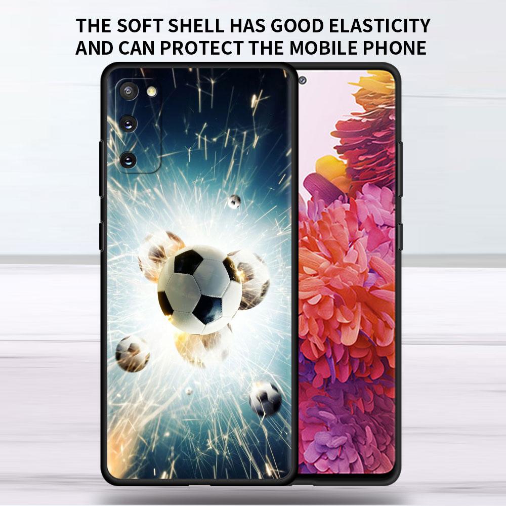 Husa moale pentru Samsung Galaxy Note 20 Ultra 10 Plus Lite A50 A70 A20 A40 A20e 9 8 A60 A10e Funda Husa Telefon Fotbal Fotbal Capa