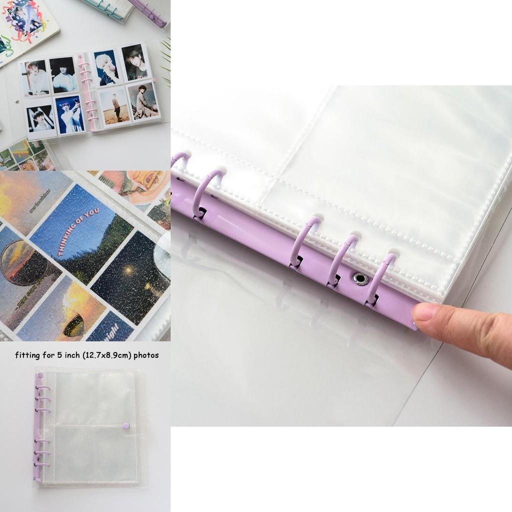 Glittery Transparent 200/100 Pockets Photocard Binder Holder For Kpop Albums