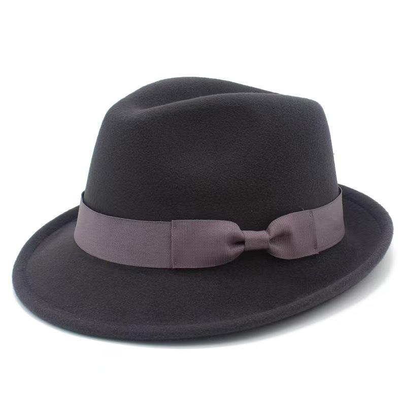 Popular European and American Fashion Versatile Top Hat British Style Jazz Hat Retro Felt Hat Top Hat