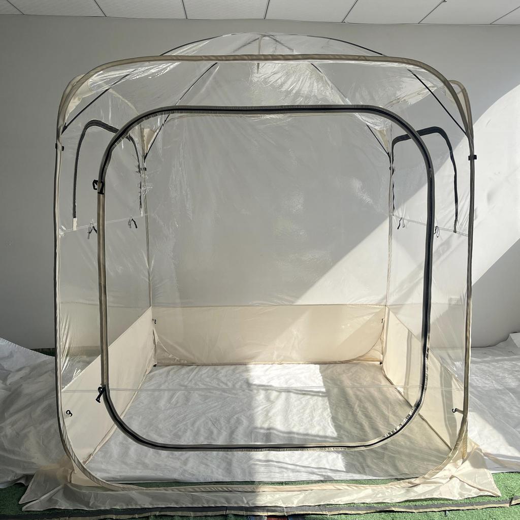 Transparent PVC Dome Tent: 360-Degree View, Portable Quick-Setup Bubble House for Outdoor Camping