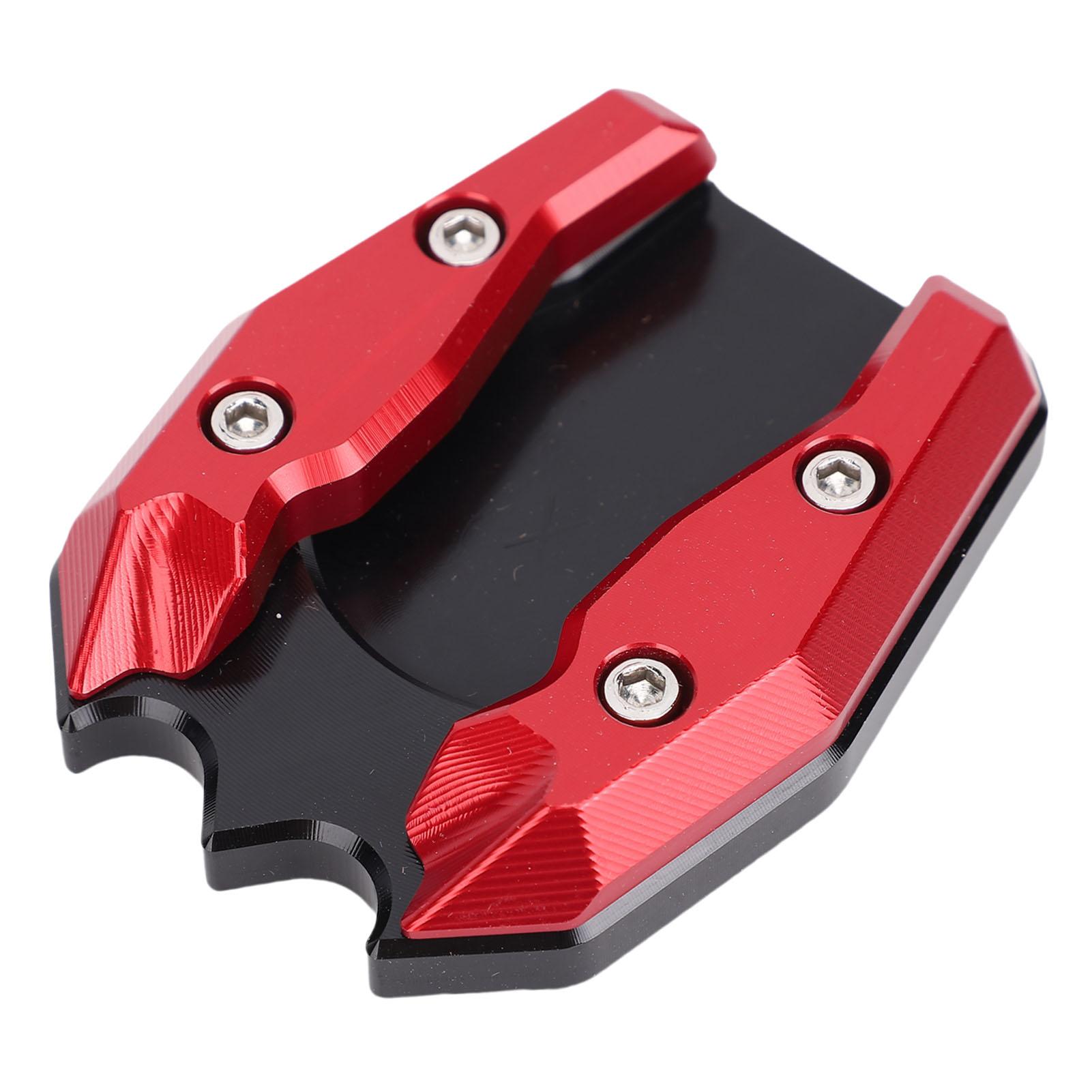 

Motorcycle Kickstand Extender Pad Enlarger CNC Aluminum Alloy Anti Skid Side Stand Extension Plate Pad Replacement for Red красный