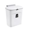 Non perforated sliding cover large capacity kitchen waste storage bin, household kitchen bathroom wall mounted garbage bin