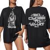 Tate McRae Si Près De Quoi T-shirt Imprimé Graphique d'Album Hommes Femmes Vintage Hip Hop T-shirts Coton Surdimensionné T-shirts