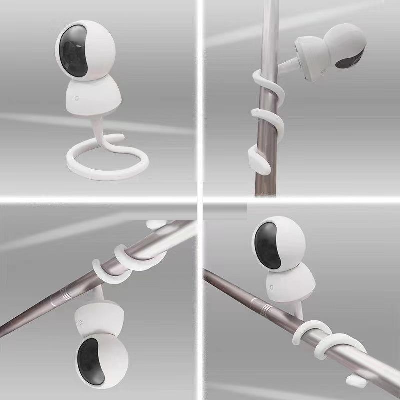Universal Baby Monitor Bed Bracket Multifunction Camera Holder 1/4 Screw Flexible Clip Hose Camera Mount Cam Adjustable Long Arm