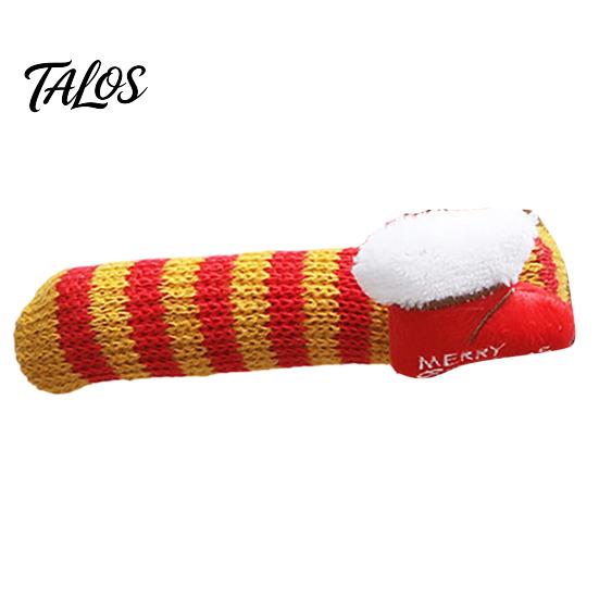 Protective Door Knob Gloves Knitted Christmas Doorknob Covers, Santa Reindeer Decor, Anti‑Slip Protector Sleeves, Handle Guards Cushion Pads, Floor