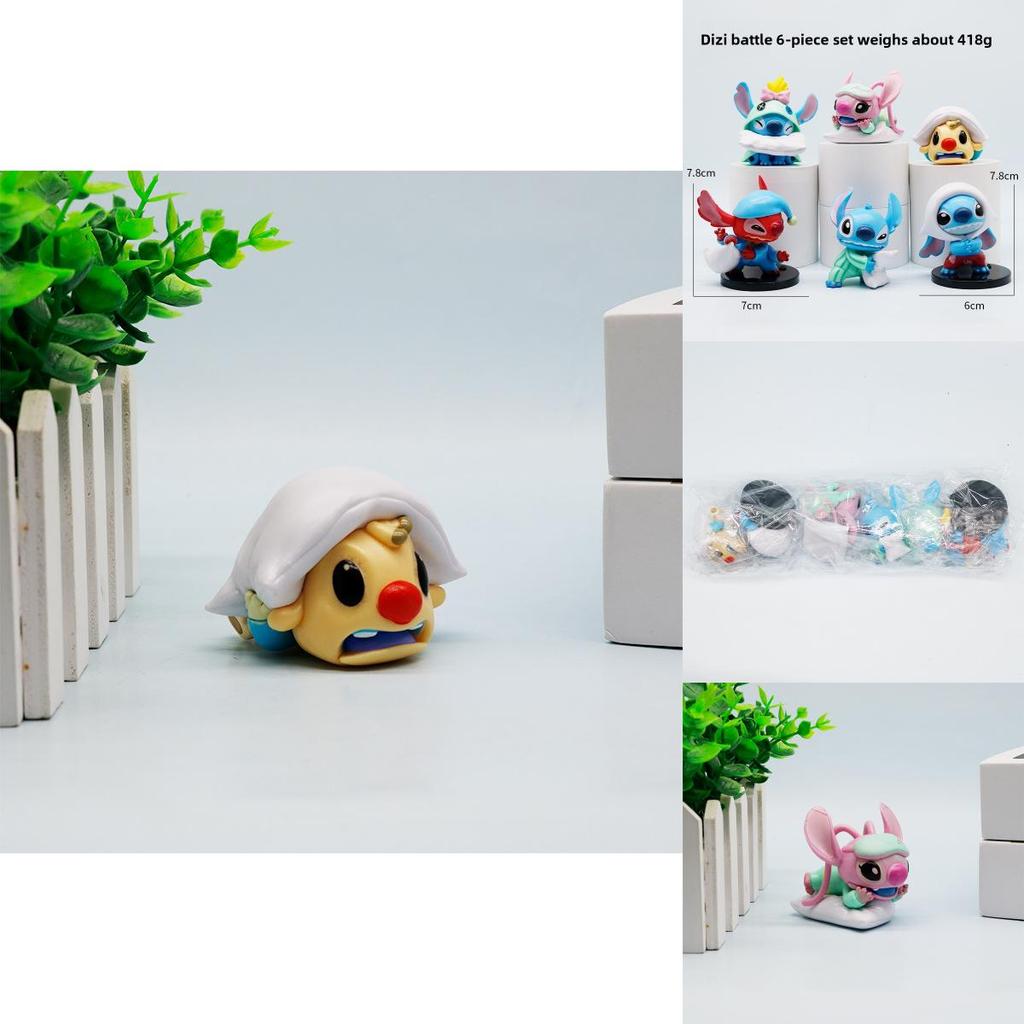 Stitch Reuben Angel Pajama Pillow Series Model Ornament Set For Kids And Fans