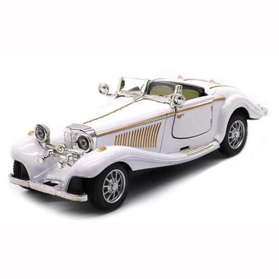 1:28 Scale Benz 500K Pull Back Diecast Metal Antique Classic Model Cars Collectible Toy Gifts (Length 6.5in/16.8cm)