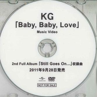 

CD KG - Baby, Baby, Love NONE UNIVERSAL 2011 Japan Japanese Pop/Rock Used