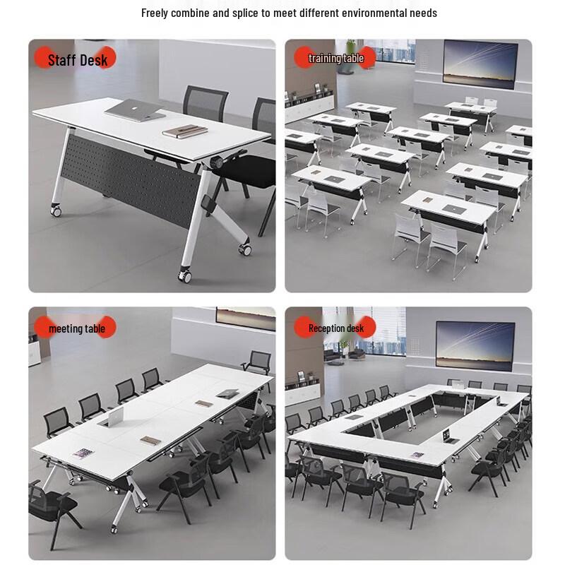 Yulongshan Mobile Folding Training Desk and Chair Set
