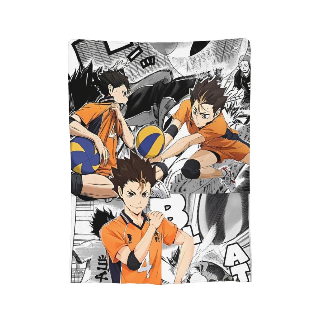 Anime Haikyuu Plush Blankets Miya Atsumu Manga Novelty Throw Blankets for  Sofa Bedding Lounge 150*125cm Quilt,