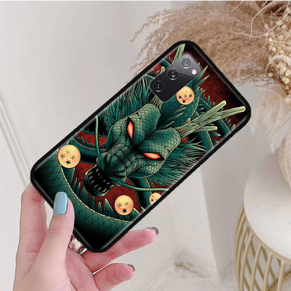 Black Case for iPhone 16 15 Plus 14 13 12 11 Pro 8 6 SE XR XS Max P30 Nova 5T Y5P Y6 Y7 Y8P Y9 Realme C30 C33 C31 W-88 Dragon Ball Cartoon