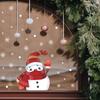 Waving Christmas Snowman Snowflake Home Decoration Glass Windows Window Stickers