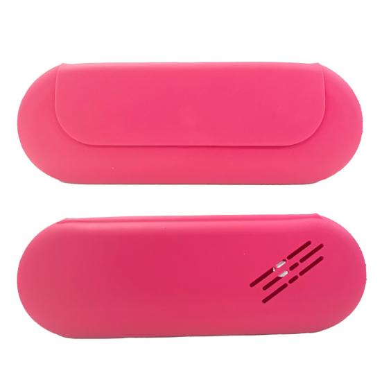 Silicone Makeup Brush Organizer Storage Box Large Capacity Magnetic Closure Waterproof Portable Travel Cosmetic Brush Case
