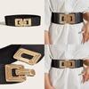 Stylish European And American Fashion Metal Waist Belt For Women Dress Decoration Wide Elastic Waistband