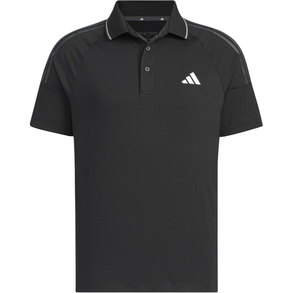 Adidas 3-Stripes Aeroready Color Block Logo Design Golf Sport Comfortable Short Sleeve Polo Shirt Men Polo Shirts Black IM6401