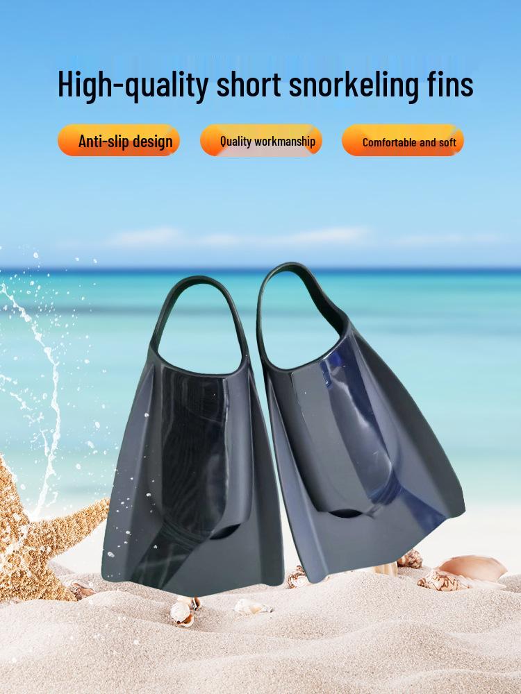 Unisex Adult Short Fins for Swimming and Snorkeling - Professional Training Gear